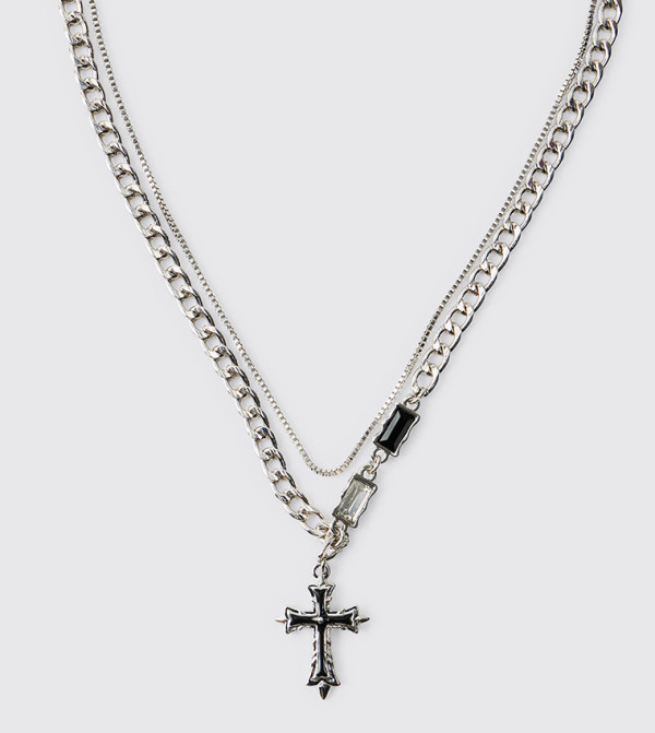 boohooMAN  - Silver Necklaces & Pendants