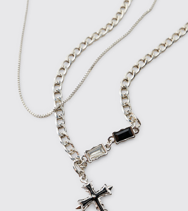 boohooMAN  - Silver Necklaces & Pendants