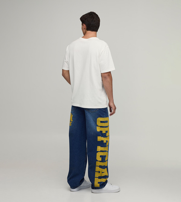 boohooMAN  Relaxed Jeans - Blue Relaxed Jeans
