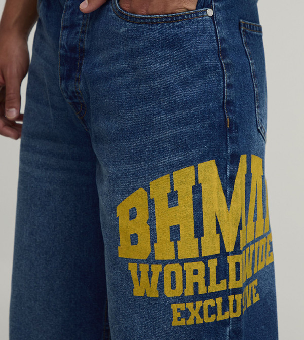 boohooMAN  Relaxed Jeans - Blue Relaxed Jeans