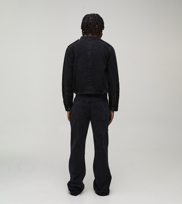 boohooMAN Denim Jackets - BLACK Denim Jackets