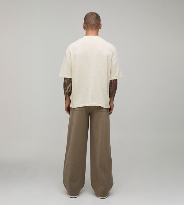boohooMAN boohooMAN - Beige Round Neck T-Shirts