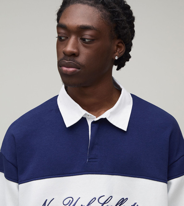 boohooMAN - Navy Polo T-shirts
