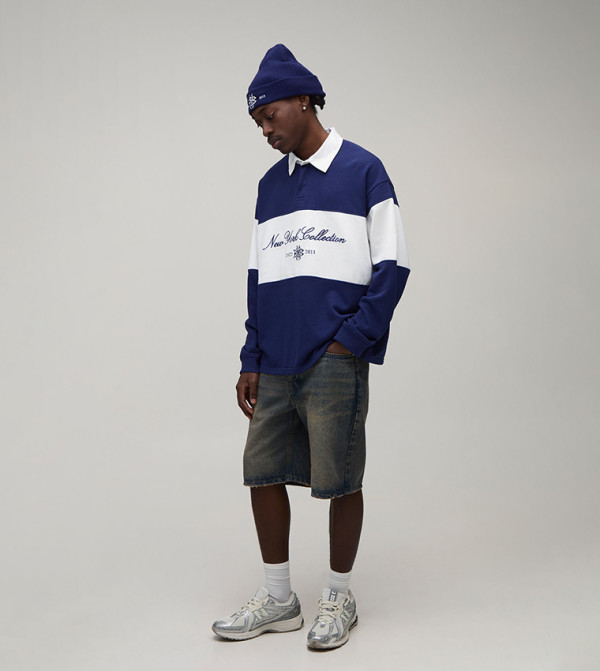 boohooMAN - Navy Polo T-shirts