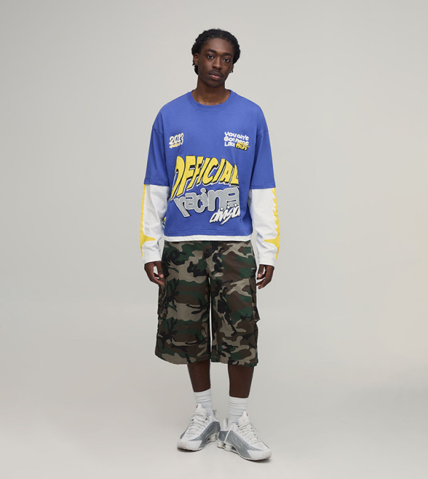 boohooMAN  - Blue Round Neck T-Shirts