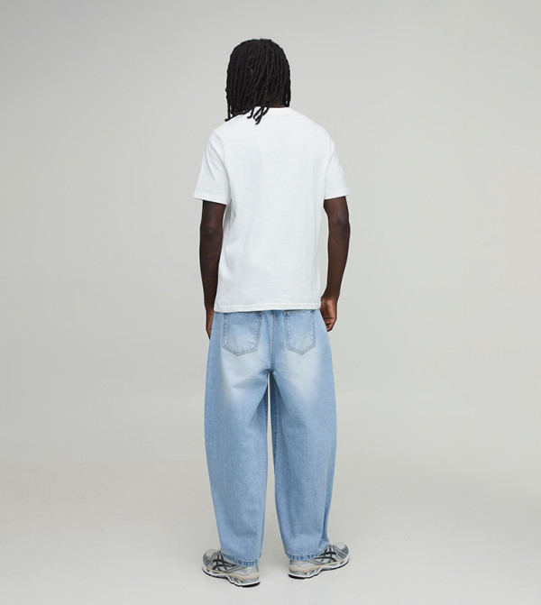 boohooMAN Jeans - Blue Relaxed Jeans