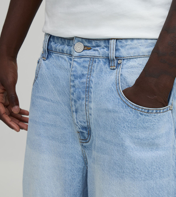 boohooMAN Jeans - Blue Relaxed Jeans