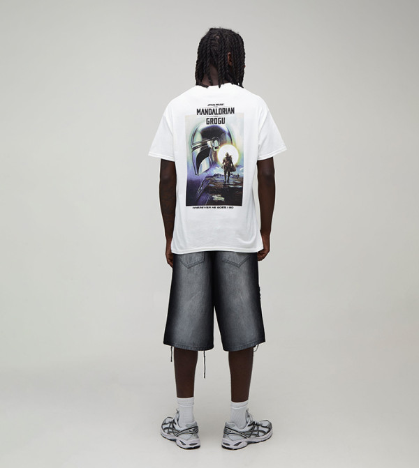 boohooMAN Denim Shorts - BLACK Denim shorts