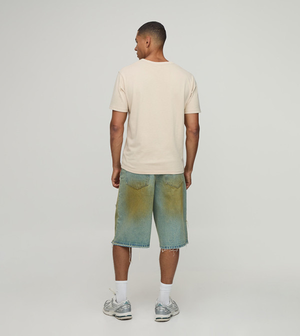 boohooMAN Denim Shorts - Blue Denim shorts