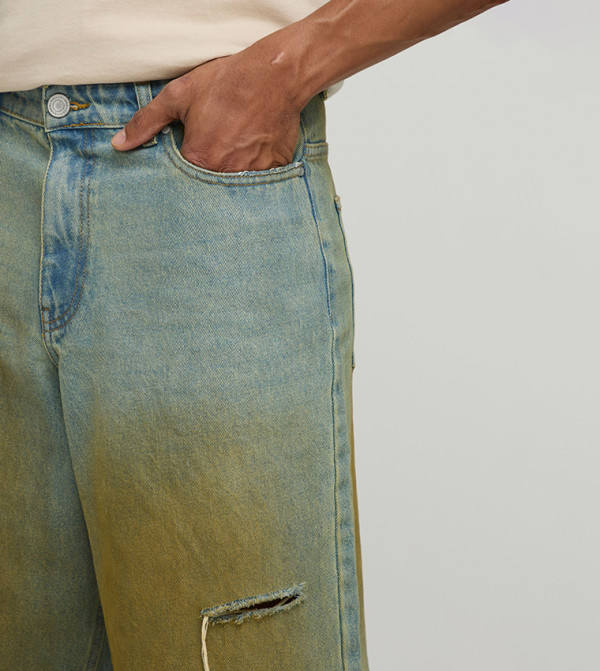 boohooMAN Denim Shorts - Blue Denim shorts