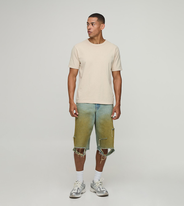 boohooMAN Denim Shorts - Blue Denim shorts