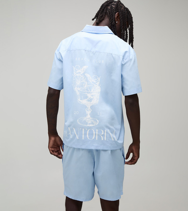 بوهو مان  أطقم ملابس - أزرق Co-Ord Set