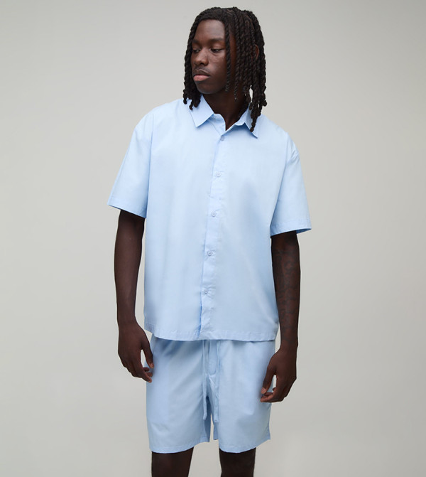 بوهو مان  أطقم ملابس - أزرق Co-Ord Set