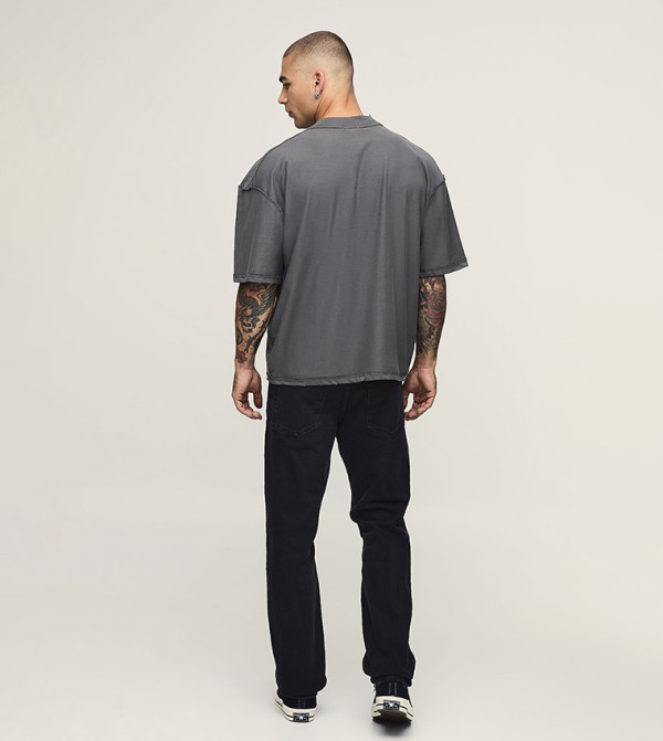 boohooMAN  - Grey Round Neck T-Shirts