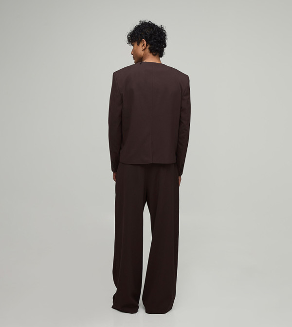 boohooMAN  Formal Pants - Brown Formal Pants