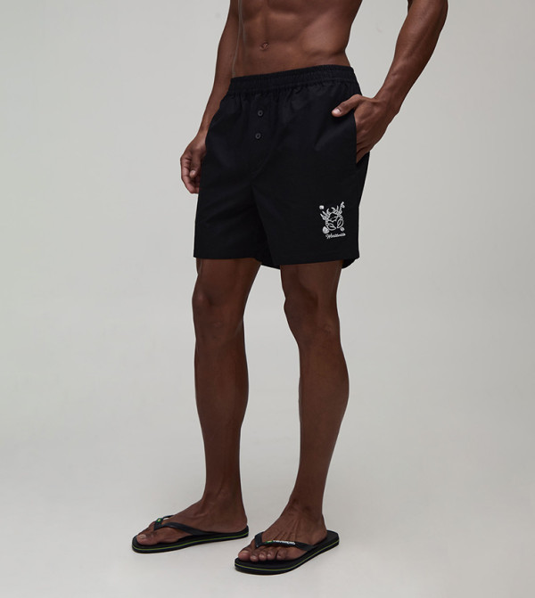 boohooMAN Clothing - BLACK Casual Shorts