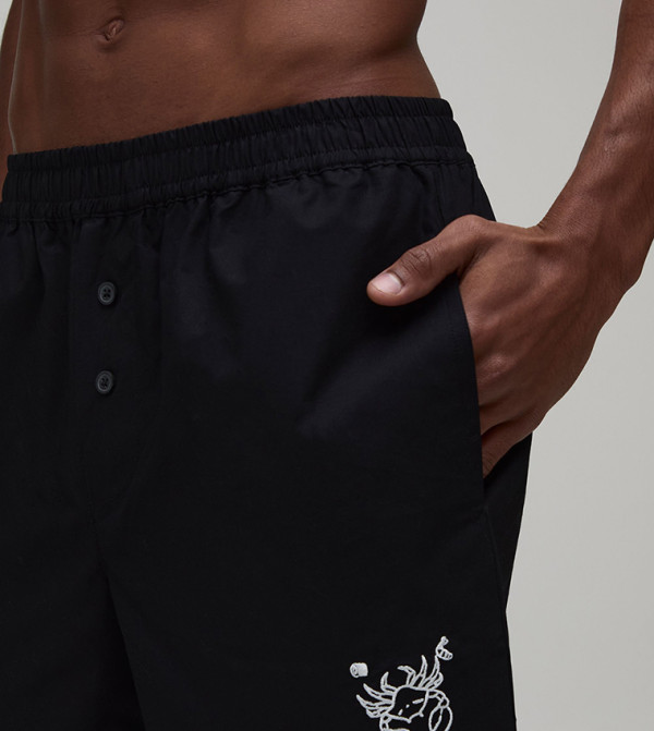 boohooMAN Clothing - BLACK Casual Shorts