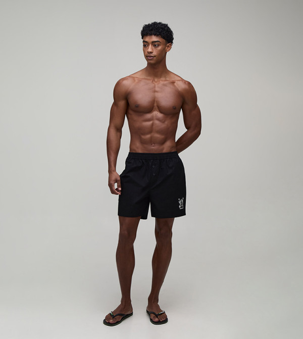 boohooMAN Clothing - BLACK Casual Shorts