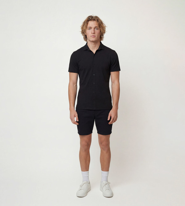 بوهو مان heat-ready-essentials - أسود Short Sleeves
