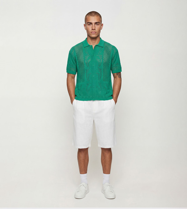 boohooMAN  Shirts - Green Short Sleeves