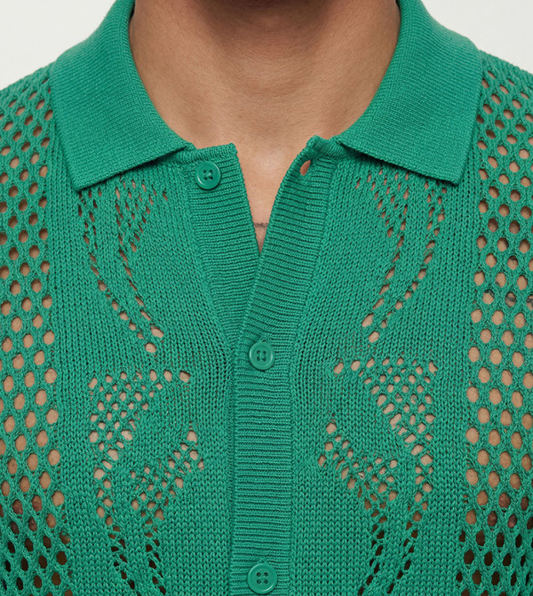 boohooMAN  Shirts - Green Short Sleeves