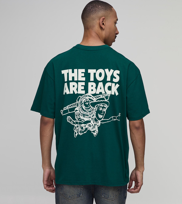 boohooMAN boohooMAN - Green Round Neck T-Shirts