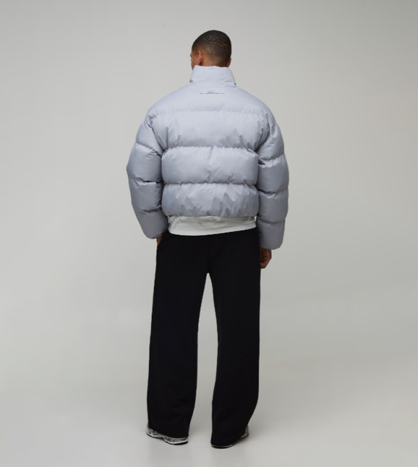 boohooMAN  Jackets & Coats - Grey Puffer Jackets