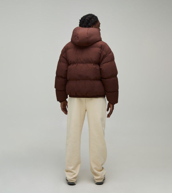 boohooMAN  Jackets & Coats - Brown Puffer Jackets