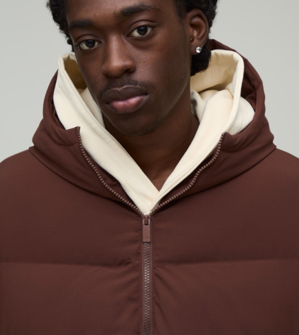 boohooMAN  Jackets & Coats - Brown Puffer Jackets