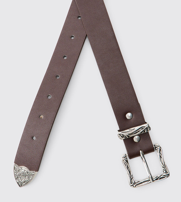 boohooMAN Non Leather Belts - Brown Non Leather Belts