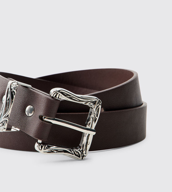 boohooMAN Non Leather Belts - Brown Non Leather Belts