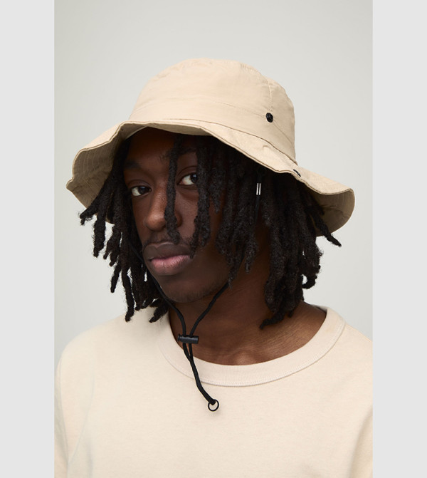 boohooMAN  Bucket Hats - Beige Bucket Hats