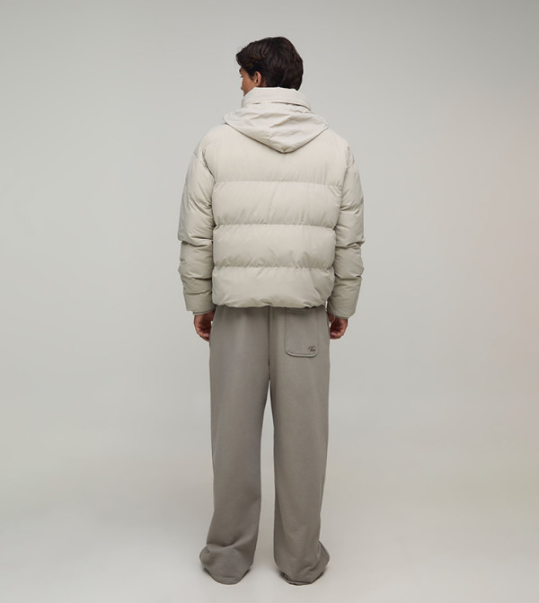 boohooMAN  Puffer Jackets - Beige Puffer Jackets