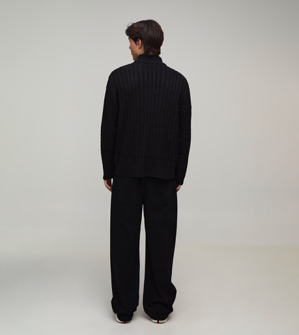 boohooMAN  Turtle Neck Sweaters - BLACK Turtle neck Sweaters