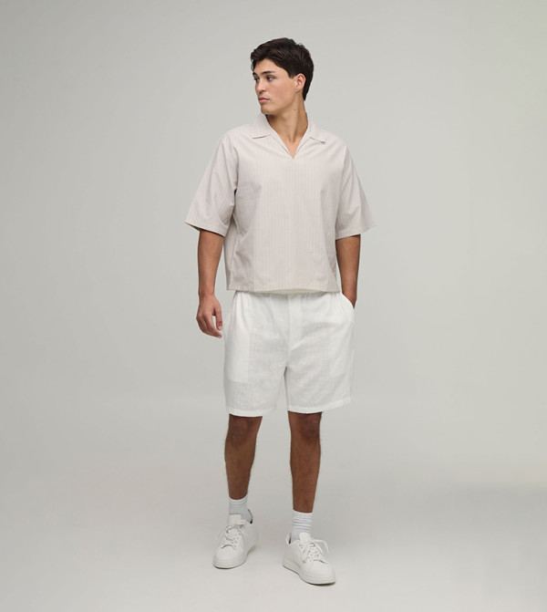 boohooMAN  Shirts - Grey Short Sleeves