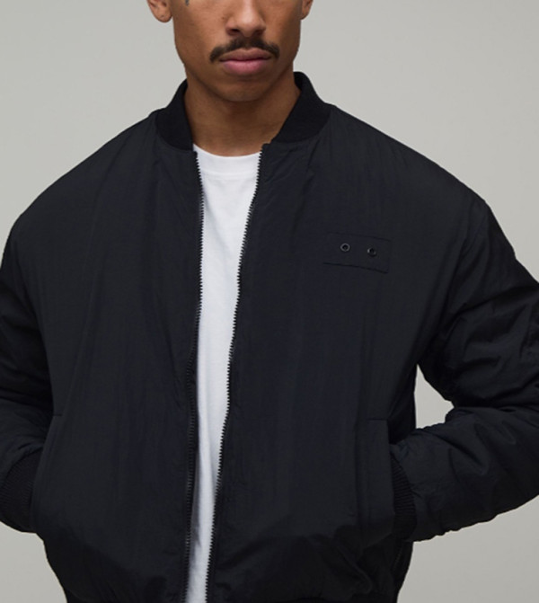 boohooMAN  Casual Jackets - BLACK Casual Jackets