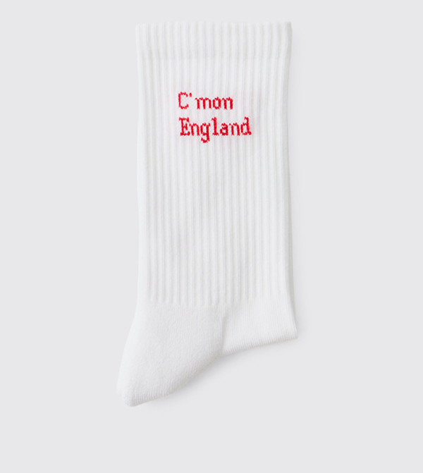 بوهو مان  اكسسوارات - أبيض Calf Length Socks