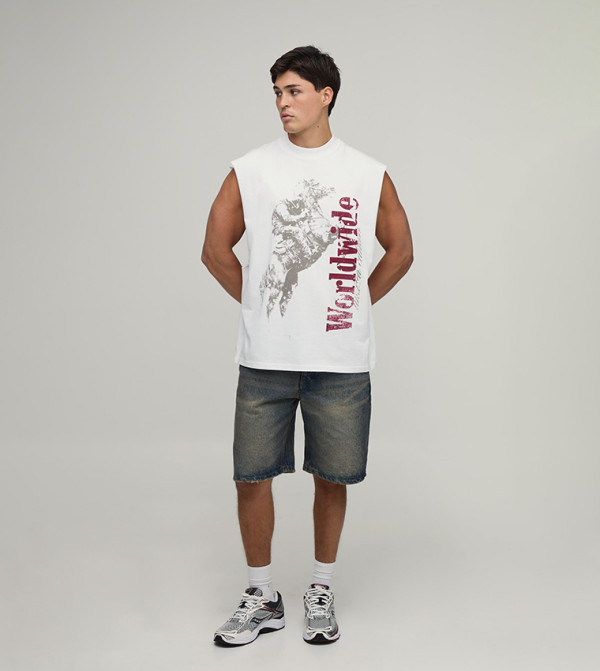 boohooMAN  Clothing - White T-Shirts & Vests