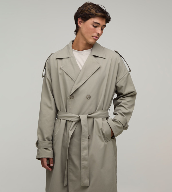 boohooMAN  Overcoats - Green Overcoats
