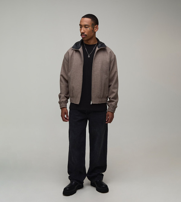 boohooMAN  Casual Jackets - Taupe Casual Jackets