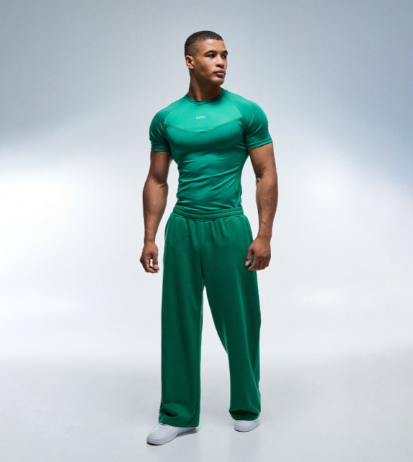 boohooMAN  T-Shirts & Vests - Green T-Shirts & Vests