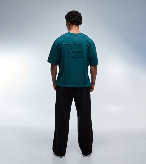 boohooMAN  T-Shirts & Vests - Teal T-Shirts & Vests
