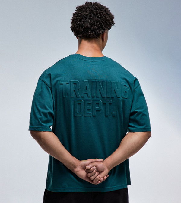 boohooMAN  T-Shirts & Vests - Teal T-Shirts & Vests