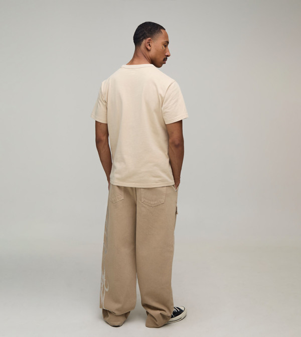 boohooMAN boohooMAN - Beige Relaxed Jeans