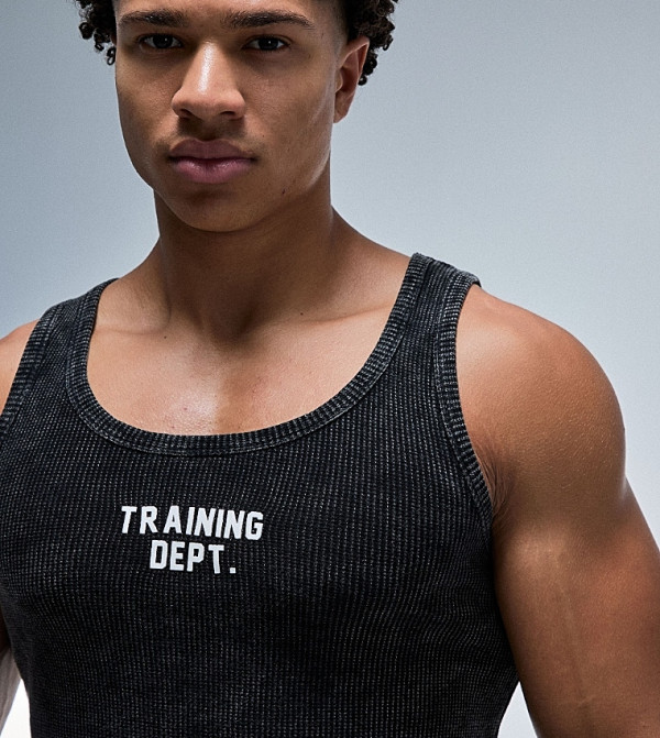 boohooMAN  T-Shirts & Vests - BLACK T-Shirts & Vests