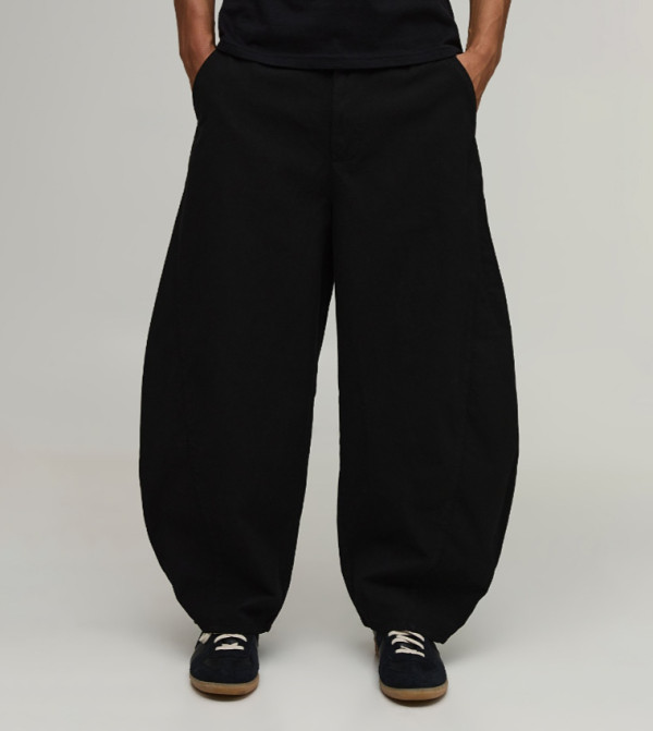 boohooMAN Casual Pants - BLACK Casual Pants