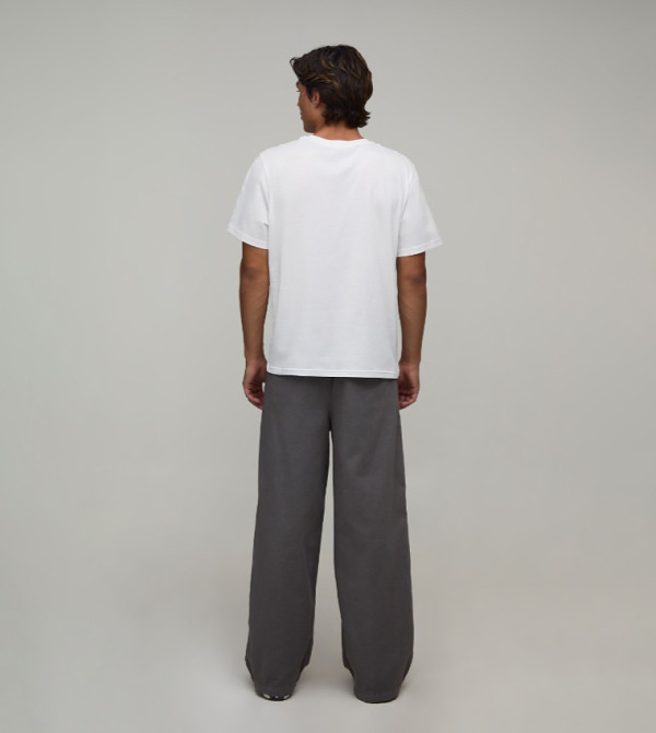 boohooMAN Casual Pants - Grey Casual Pants