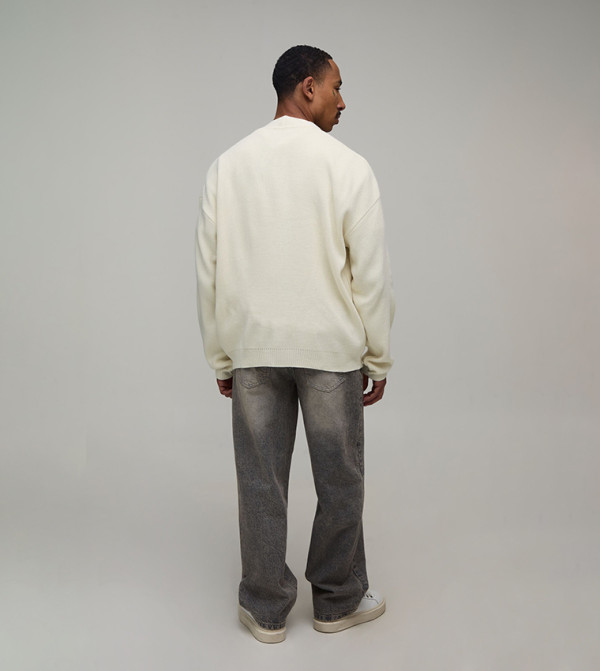boohooMAN  Cardigans - Ecru Cardigans