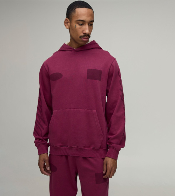 boohooMAN  Clothing Set - Burgundy Co-Ord Set