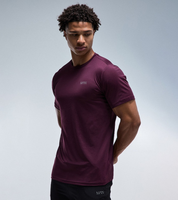 boohooMAN  T-Shirts & Vests - Purple T-Shirts & Vests